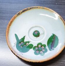 El Palomar Bird Saucer Plate Ken Edwards Green Folk Pottery Mex 6.5