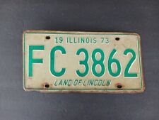 1973 Illinois IL License Plate FC 3862 picture
