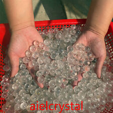 100PCS 100% Natural Clear Quartz Stone Sphere Crystal Ball Healing Reiki picture