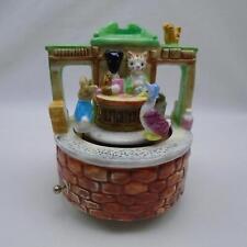 BEATRIX POTTER 1993 GINGER & PICKLES DUAL ROTATING MUSIC BOX SCHMID  UP picture
