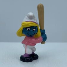 Smurfs 20186 Baseball Batter Smurfette Smurf Sports Rare Vtg Schleich Figurine picture