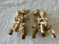 Andrea by Sadek  Cherubs 2 Vintage pieces singing from hymnals picture