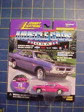 1/64 JOHNNY LIGHTNING 1971 DODGE DEMON #29 MUSCLE CARS USA LE  NIP  PINK picture