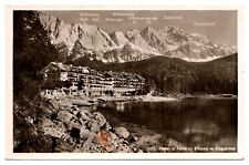 ANTQ Hotel, Mountain Ranges named in Background, Germany, Postcard picture