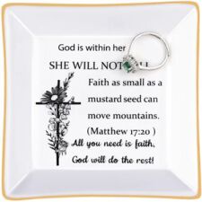 Christian Gifts for Women Faith Jewelry Dish, Religious Gifts Christian Women picture