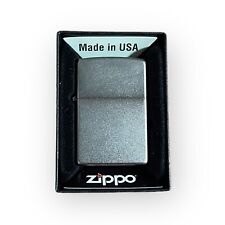 Genuine Zippo Reg Satin Chrome Lighter 205 Made in USA NEW picture