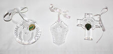 Lot of 3 Waterford Crystal Christmas Ornaments picture