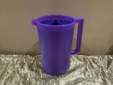 New Tupperware Beautiful Jumbo Pitcher 1 Gallon Shades of Purple Grapes Color picture