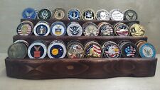 Challenge Coin Holder Display , Military, Law Enforcement, Live Edge coin holder picture