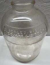 VINTAGE EN-AR-CO MOTOR OIL JAR - Clear Glass, 2259 H, Quart, ARCO NATIONAL  picture