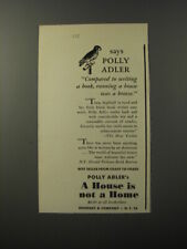 1953 Rinehart Book Advertisement - Polly Adler's A House is Not a Home picture