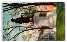 1912 Fort Leavenworth, KS Postcard- GTANT MONUMENT Statue House Trees picture