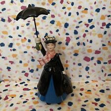 Vintage Disney Mary Poppins Ceramic Figurine with umbrella Made In Japan picture
