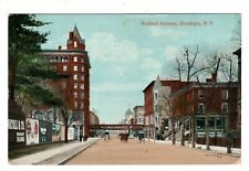 New York City NY Bedford Avenue Brooklyn Horse Buggy Vintage Postcard picture
