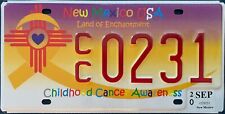 2020 NEW MEXICO Childhood Cancer Awareness LICENSE PLATE EXPIRED picture
