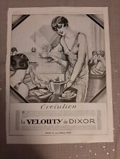 Velouty de Dixor Antique Press Advertisement - 1928 Old Paper Warning picture
