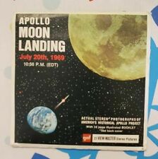 Rare B663 NASA's Apollo Project Moon Landing 1969 viewmaster Reels Packet Set picture