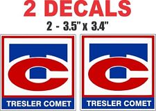 2 Square Tresler Comet Vinyl Decal picture