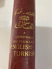 A Condensed Dictionary English-Ottoman Turkish 1924 Istanbul Vahid Bey Fine Bind picture