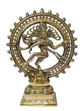 Handmade Brass Natraja Figurine Statue For Home Temple Decor Collectible picture