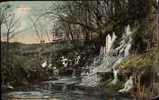 Manhattan Kansas KS Dripping Springs Waterfall c1910 Vintage Postcard picture