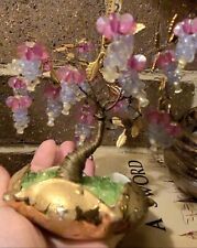VTG 14k Gold Beaded Bonsai Miniature Tree Dixon Art Studios picture