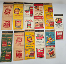 Vintage Matchbook Cover Hunts Tomato & Recipes Lot of 11 picture