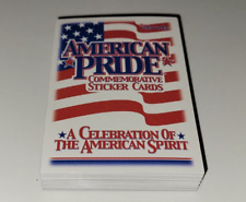 2001 AMERICAN PRIDE COMMEMORATIVE Complete STICKER CARD SET 45 NM/MT Apple Pie picture