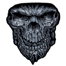 GIANT SKULL EMBROIDERED PATCH  - 6
