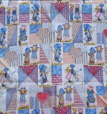 Vintage Holly Hobbie Novelty Quilting Patchwork Sewing Fabric 49