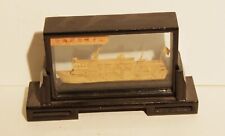 Vintage Asian Hand Carved Cork of ship, boat, unusual Yangzi River Hubei picture