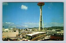 Seattle WA-Washington, Worlds Fair, the Monorail, Science Bldg, Vintage Postcard picture