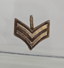 WWll Sterling US Army Corporal Stripes Screw Back Pin~Chevron~1940s Sweetheart picture