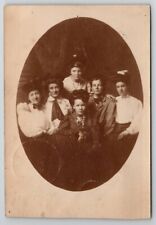 Dakota MN RPPC Victorian Ladies Schoolmates 1908 to Nagle Miles Cty Postcard F23 picture