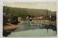 1911 Franklin Street & Stonycreek River in Johnstown Pennsylvania Postcard picture