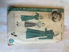 1940s Claire Trevor Hollywood Pattern #1646, Vintage Dress. picture