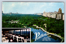 Vintage Postcard Penthouse Club New York City Central Park South picture