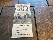 Rare Early 1900s John Deere S-16 Tractor Sub-Soiler Brochure picture