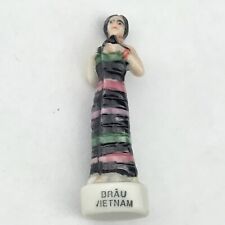 Minh Long Porcelain Figurine Vietnam Brau Miniature Small Vintage picture
