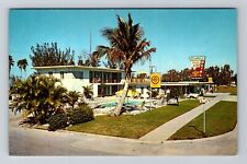 Sarasota FL-Florida, Downtown Sarasota Motel, Advertising, Vintage Postcard picture