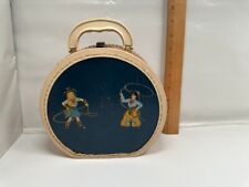 Vintage Neevel Cowboy Cowgirl Suitcase Childs Travel Toy Case picture