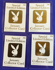 1993 Playboy SPECIAL LIMITED EDITION JANUARY COLLECTOR CARDS #1JB #2JB #3JB #4JB picture