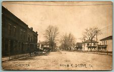 RPPC Main Street View Bennett Grocery Prairie Depot Ohio OH 1909 Postcard E13 picture