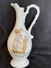 Vintage HOLLY HOBBIE Ceramic Pitcher Vase 1973”Love is the Little Things You Do” picture