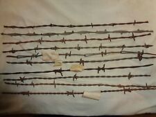 Antique Barbed Wire, 10 DIFFERENT PIECES, Excellent starter bundle (Bdl 6) picture