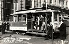 SAN FRANCISCO RPPC - POWELL ST CABLE CAR & TURN-TABLE - ZAN 2497 picture