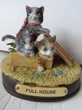 VICTORIAN CATS OF THE ROYAL CASTLE.. Full House.   Music Figurine. Vintage 1996. picture