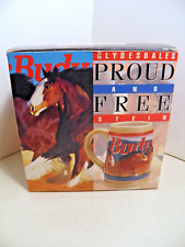 Budweiser 1994 Clydesdales Proud And Free Stein CS223 New In Box picture