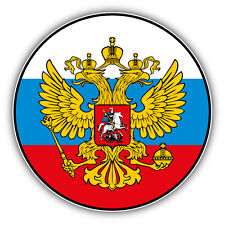 Russian Two Headed Eagle Flag Car Bumper Sticker Decal 5