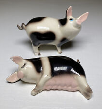 Vintage Hagen Renaker Papa Mama pig figurines *imperfections please read* picture